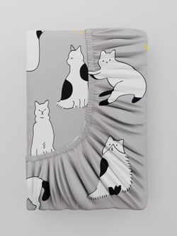 Постельное белье поплин Сказка "Локи" 1,5-сп  Наволочка 50х70 см 1 шт Простынь на резинке 90x200 см Пододеяльник 145x215 см