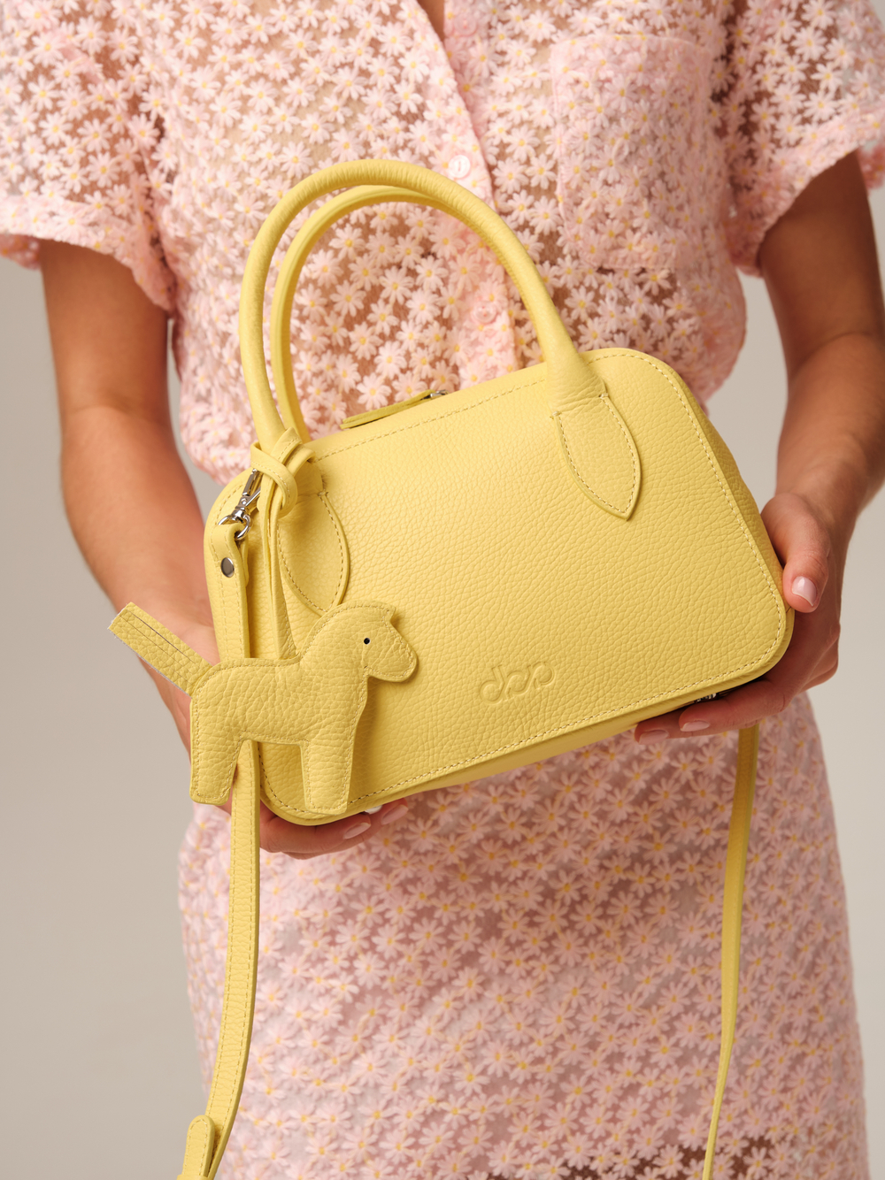 Кожаная сумка Polly summer DBR 31401 желтый нарцисс