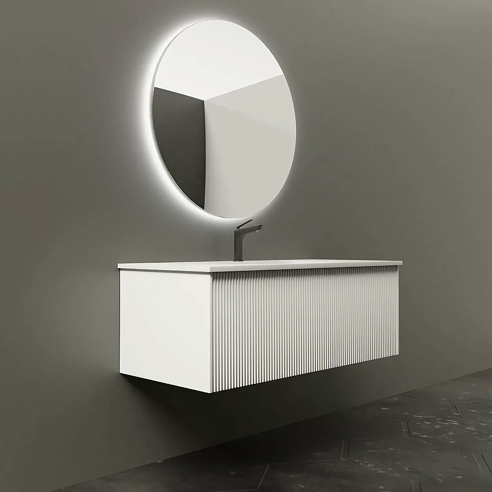 Тумба с раковиной LA FENICE TERRA Bianca 100 белая