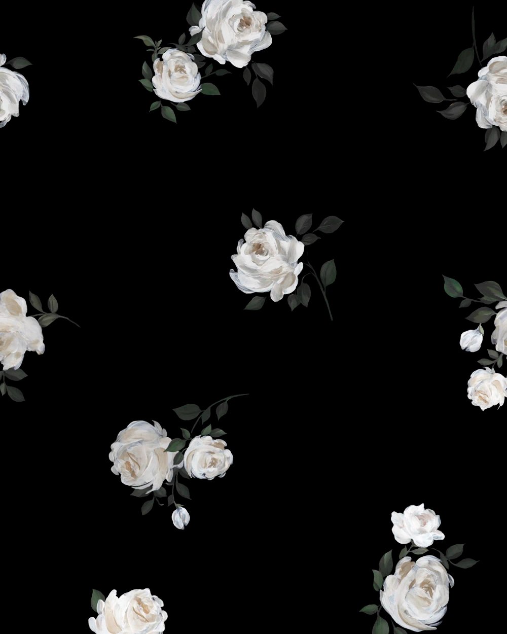 Луна макси (Luna maxi), платье макси из черной сетки с цветочным принтом