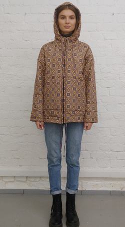 Двусторонняя куртка "Зодиак", по мотивам средневековой карты звездного неба