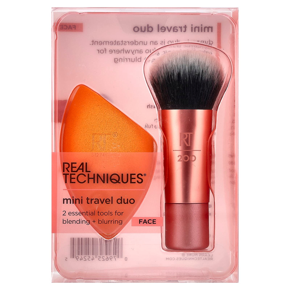 Real Techniques, Multi Travel Duo, дуэт для лица, набор из 2 средств