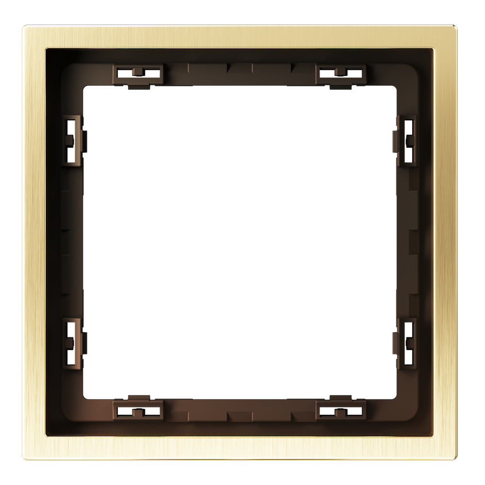 Рамка металлическая на 1 пост, S70 Metal (латунь)