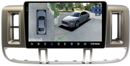 Магнитола для Nissan X-Trail T30 2000-2003 - Teyes CC3-2K-360 на Android 10, 2K QLED, 6Гб+128Гб, CarPlay, 4G SIM-слот, 4 камеры в комплекте