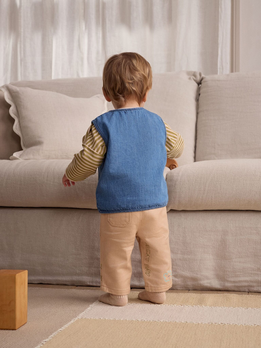 Комплект из трех предметов для малышей Next E63-362, Синий, Бежевый