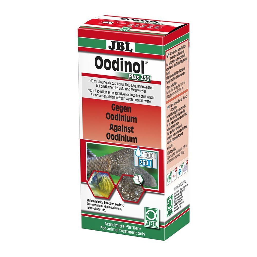 JBL Oodinol Plus 250 - лекарство против оодиноза (100 мл на 2000 л воды)