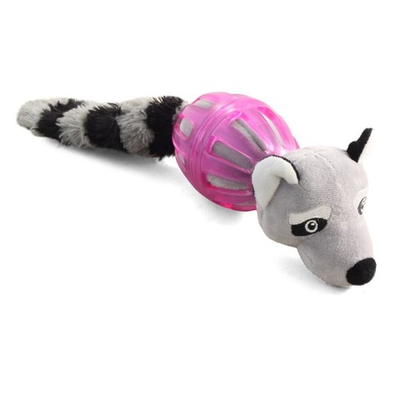 Игрушка "Енот в броне" мягкая 35 см (термопластичная резина/полиэстер) - для собак (Triol)