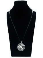 Славянская подвеска оберег Коловрат магический амулет из стали