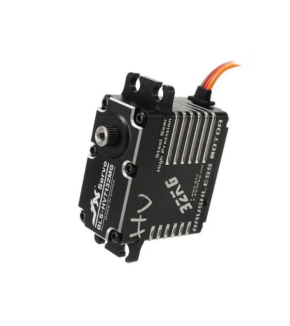 Сервомашинка цифровая JX Servo BLS-HV7132MG (71г/32.5/0.07/7.4V) бесколлекторная, Full metal