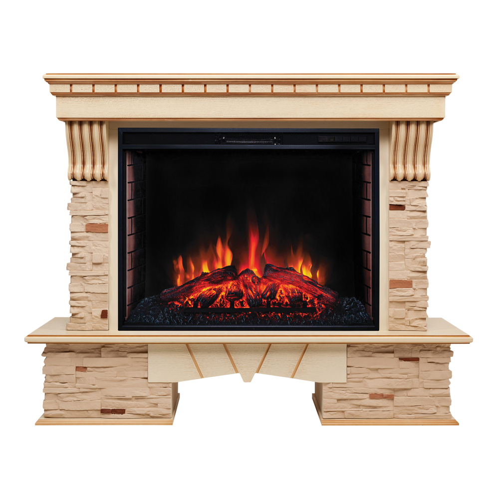 Каминокомплект Real Flame Sorento 33/33W WT с очагом Epsilon 33