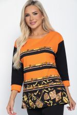 Джемпер Ламия (оранжево-черный) Б11331 LT Collection