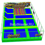 Батутная арена "Граффити" 19x12x3 м