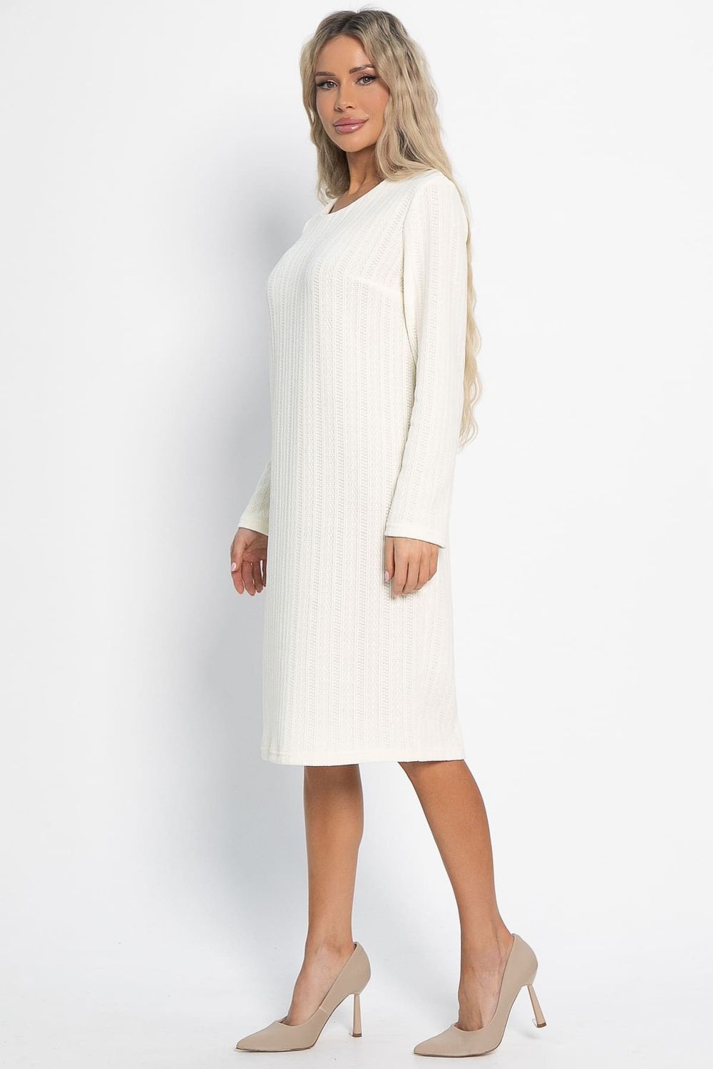 Платье трикотажное Портофино (молочное) П15026-25М LT Collection