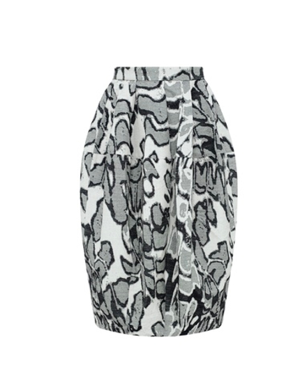 Юбка из жаккарда Стелла Маккартни черный/серый