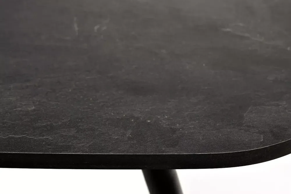 "Верона" журнальный стол из HPL 120х65, H40, каркас черный муар, цвет столешницы "серый гранит"