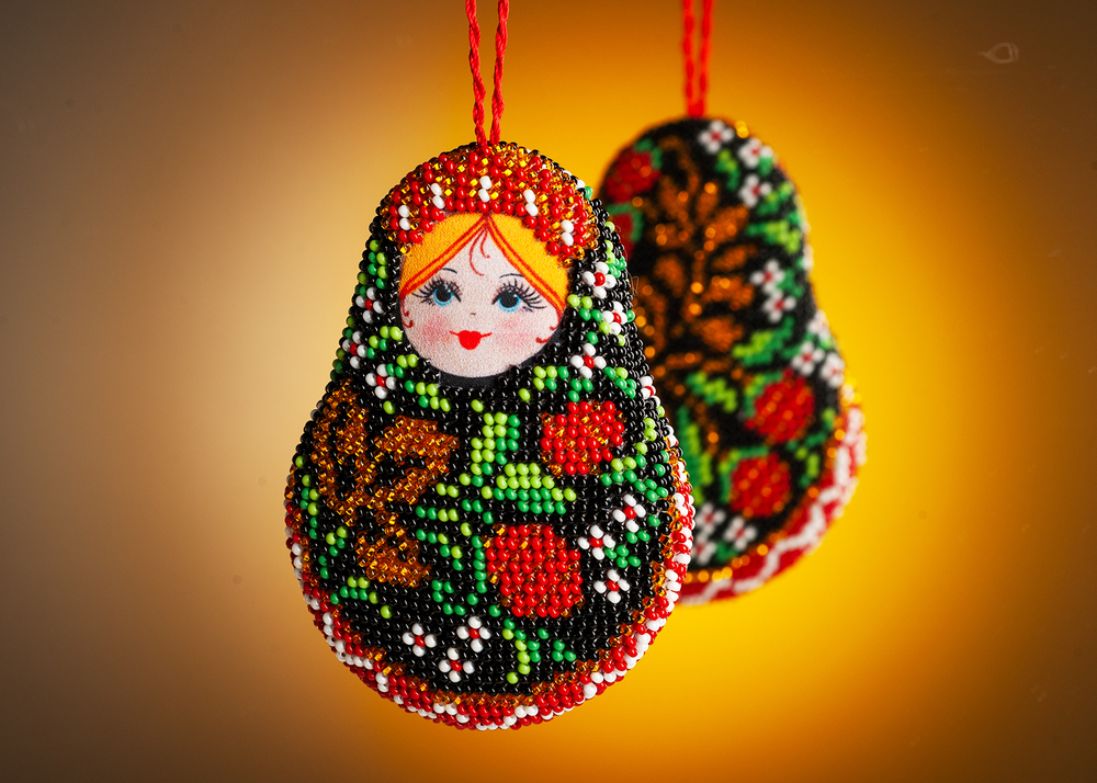 Матрешка Хохлома
