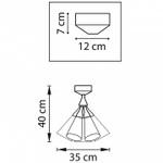 Люстра на штанге Lightstar Cone 757070