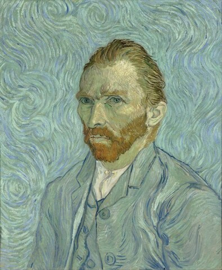 "Автопортрет", Ван Гог, Винсент, картина (репродукция)