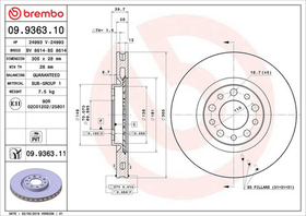 BREMBO - 09936311-BRB - Brake Disc