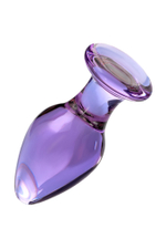 Анальная втулка стеклянная розовая 10 см