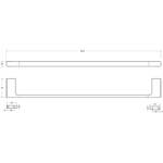 Полотенцедержатель Cezares Slider SLIDER-TH-60-01 Хром