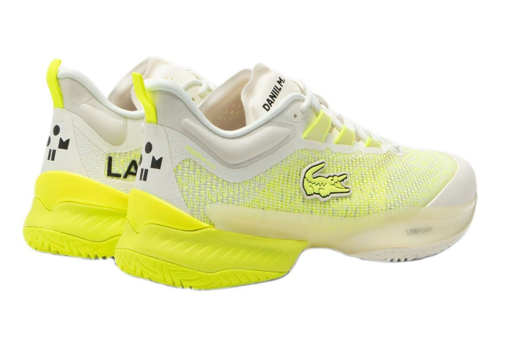 Мужские кроссовки теннисные Lacoste Sport AG-LT23 Ultra - off white/yellow