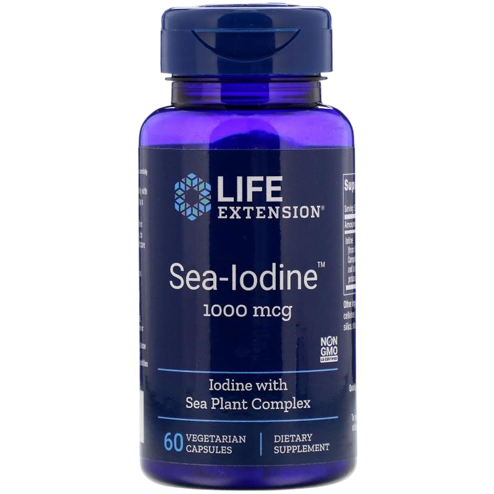 Life Extension Sea-Iodine 1000 mcg 60 veg capsules, Йод Келп