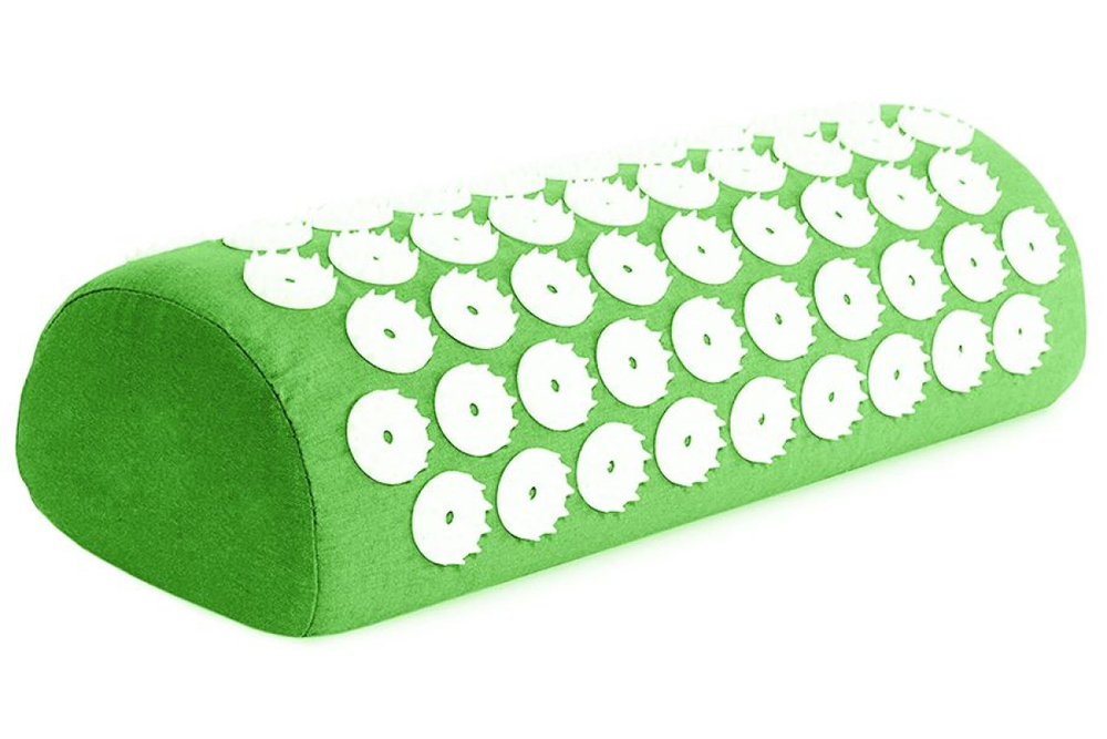 Набор: коврик и валик для акупунктуры CleverCare, цвет зеленый