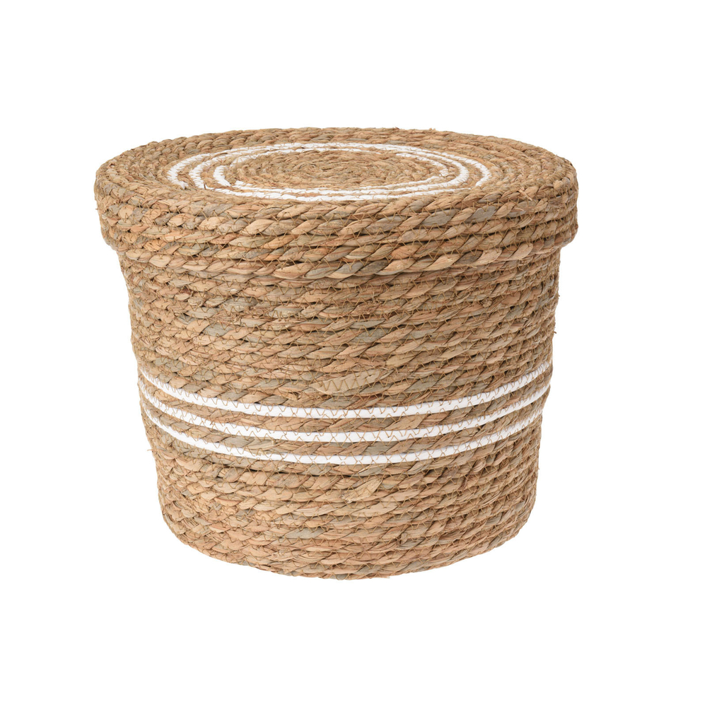 Корзина круглая с крышкой 35*35*27 см