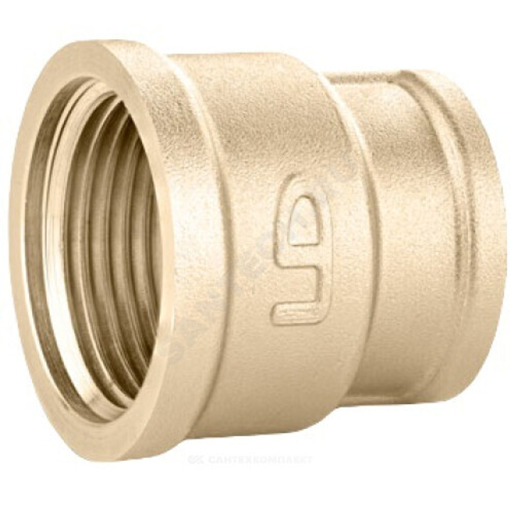 Муфта латунь переходная Ду 25х15 (1"х1/2") ВР LD LD.65.516.2515
