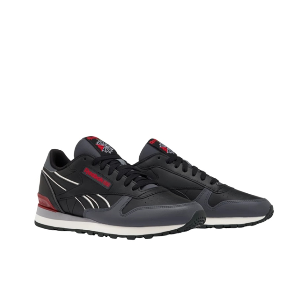 Кроссовки Reebok Classic Leather Clip 'Black Grey Red' 100074395