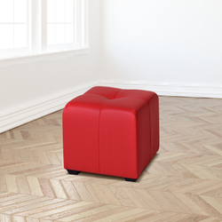 Пуф Николь Красный ЭкоКожа