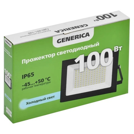 GENERICA IEK Прожектор светодиод 100Вт 6500К