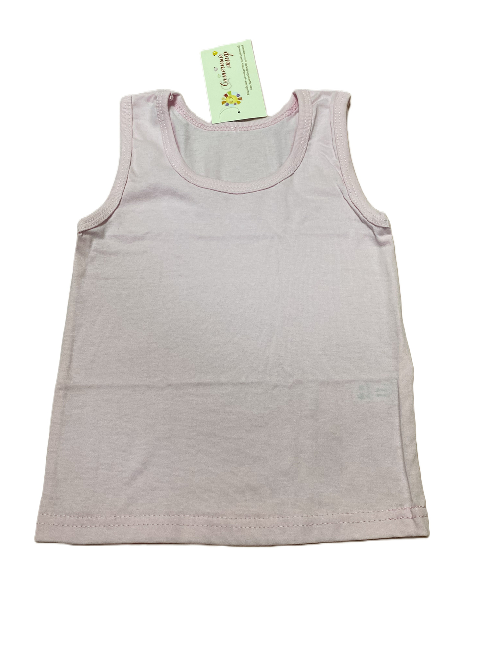 Майка на девочку из набивной кулирки на рост 86 см