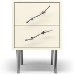 Тумба Арт Колор matte Стайл Сильвер Кремовый белый матовый