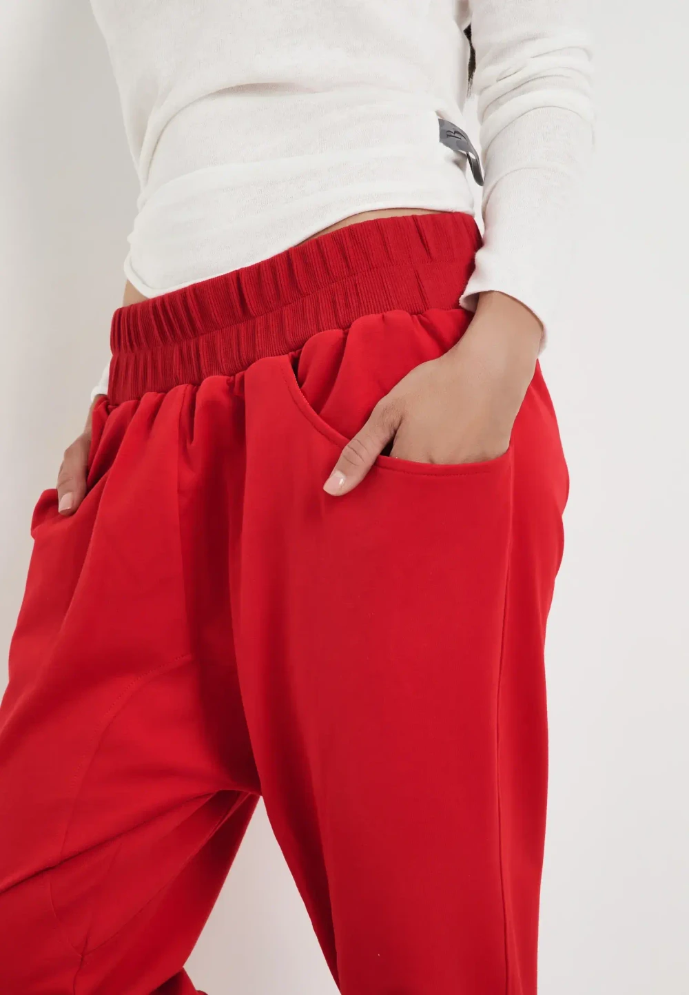 Брюки Галифе красный