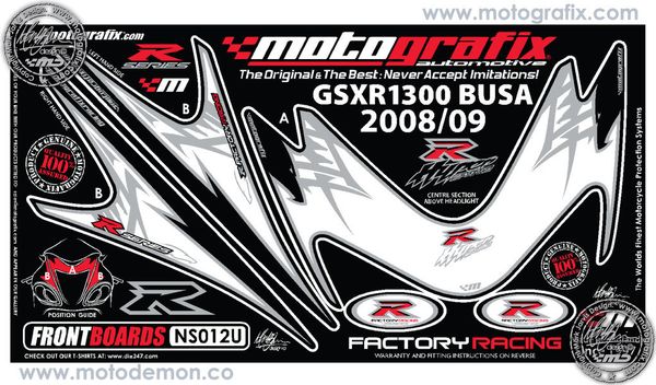 Наклейка Motografix NY002U для мотоциклов SUZUKI GSX-R 1300 Hayabusa &#39;08-12