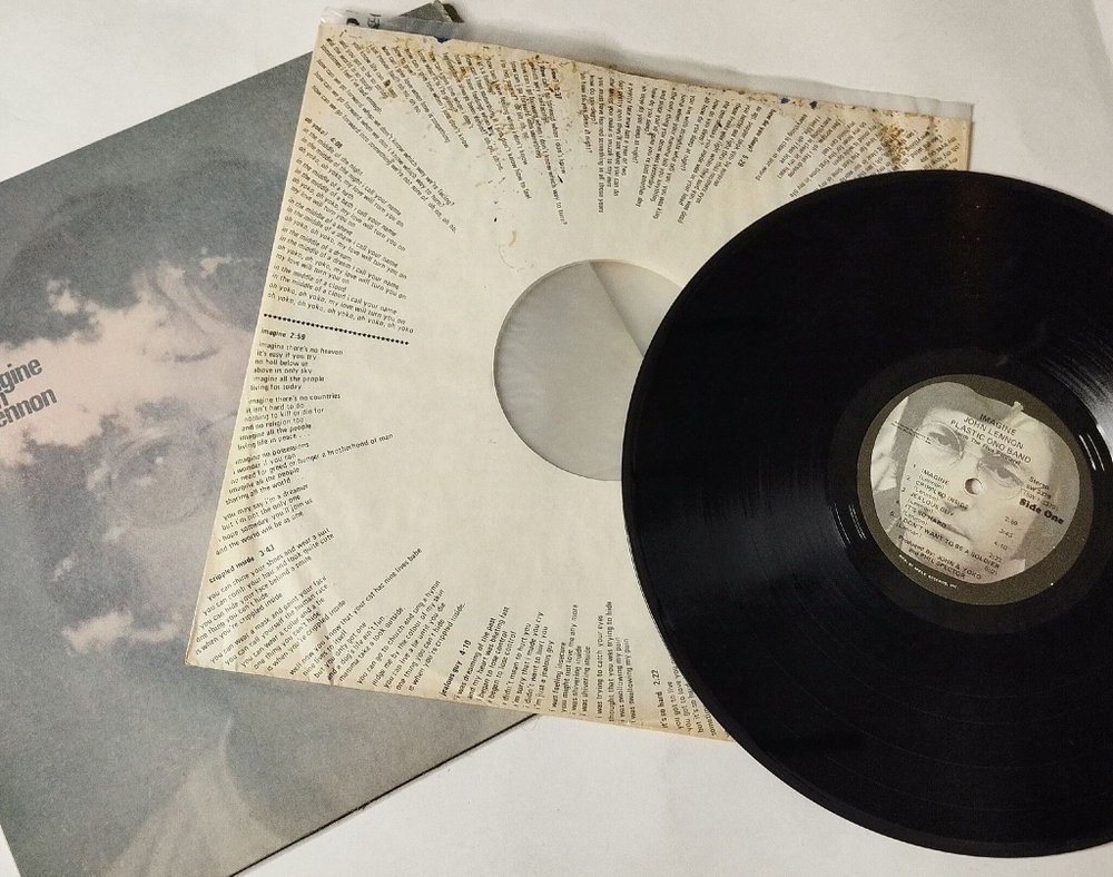 Винтажная виниловая пластинка LP John Lennon Imagine (USA 1971)