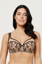 REBECCA BEIGE/BLACK Soft Full Cup Бюст SUBTILLE