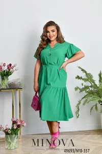 Платье 8-357-зеленый Minova