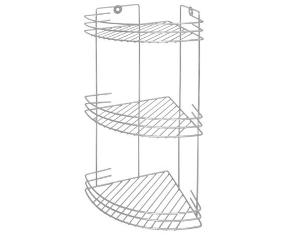 Полка для ванной угловая на присосках 19*19*6см, хром WB2:B28С-1 310829 Рыжий Кот