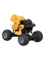 Машина-игрушка "Динозавр" BeBoy, пульт ДУ, световые и звуковые эффекты, желтый