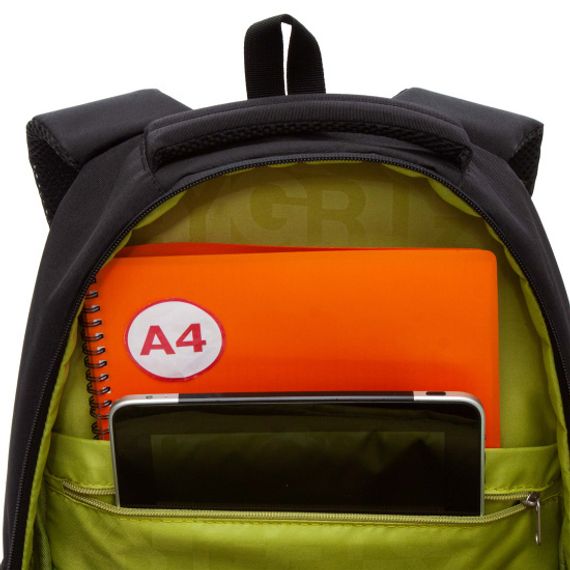 Çanta \ Bag \ RU-436-2 Рюкзак (/2 черный - салатовый)