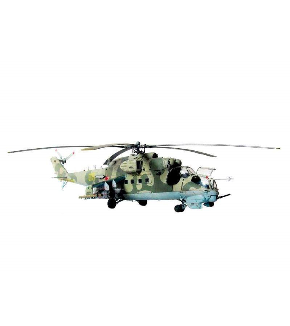 Сборная модель ZVEZDA Советский ударный вертолет Ми-24В/ВП "Крокодил", подарочный набор, 1/72
