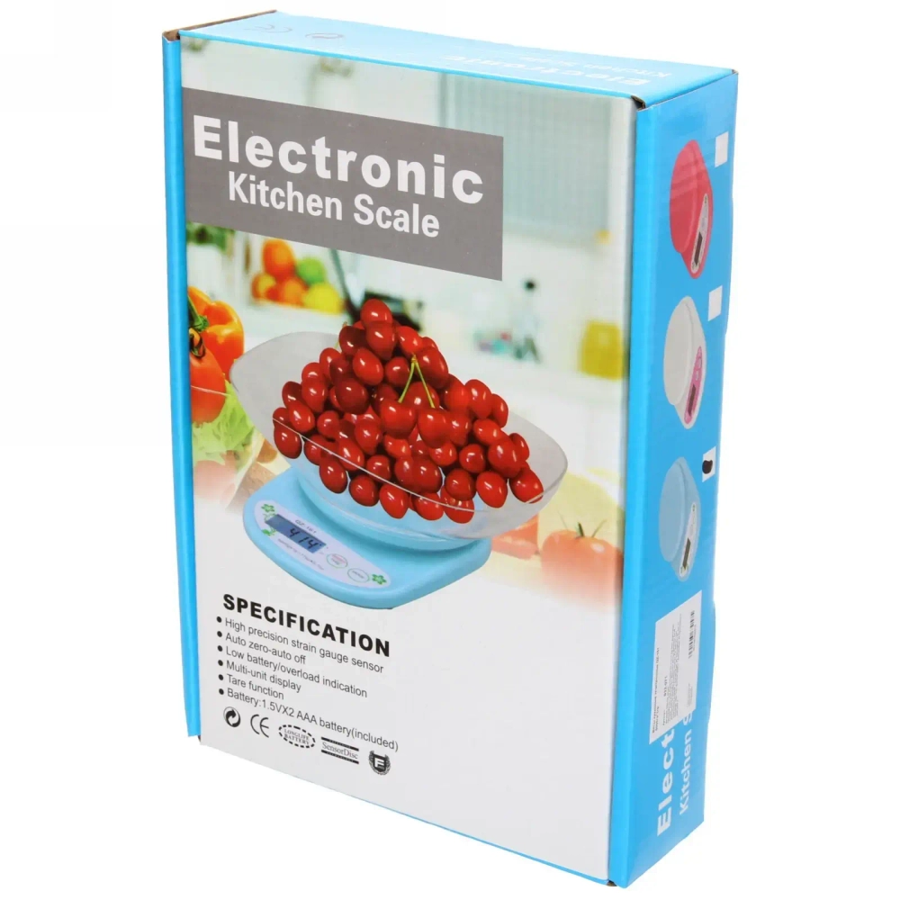 Весы электронные с чашей до 5 кг «Вдохновение» (точн.1гр), 25*18*5,5 см