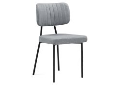 Стул на металлокаркасе Вакао серый / черный