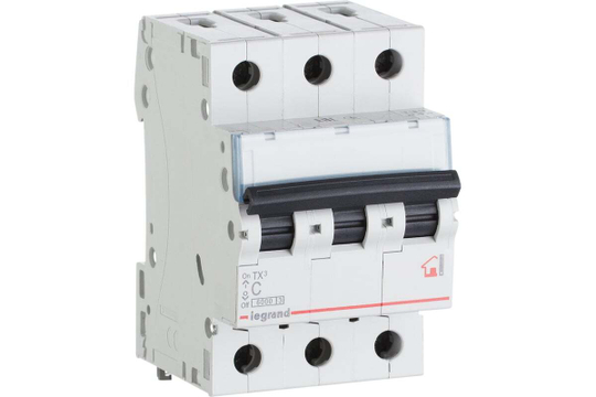 Автоматический выключатель C6A 3П 6000 Tx3 Legrand