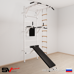 Шведская стенка Sv Sport 552 (Турник рукоход/Брусья/Скамья/Лестница)