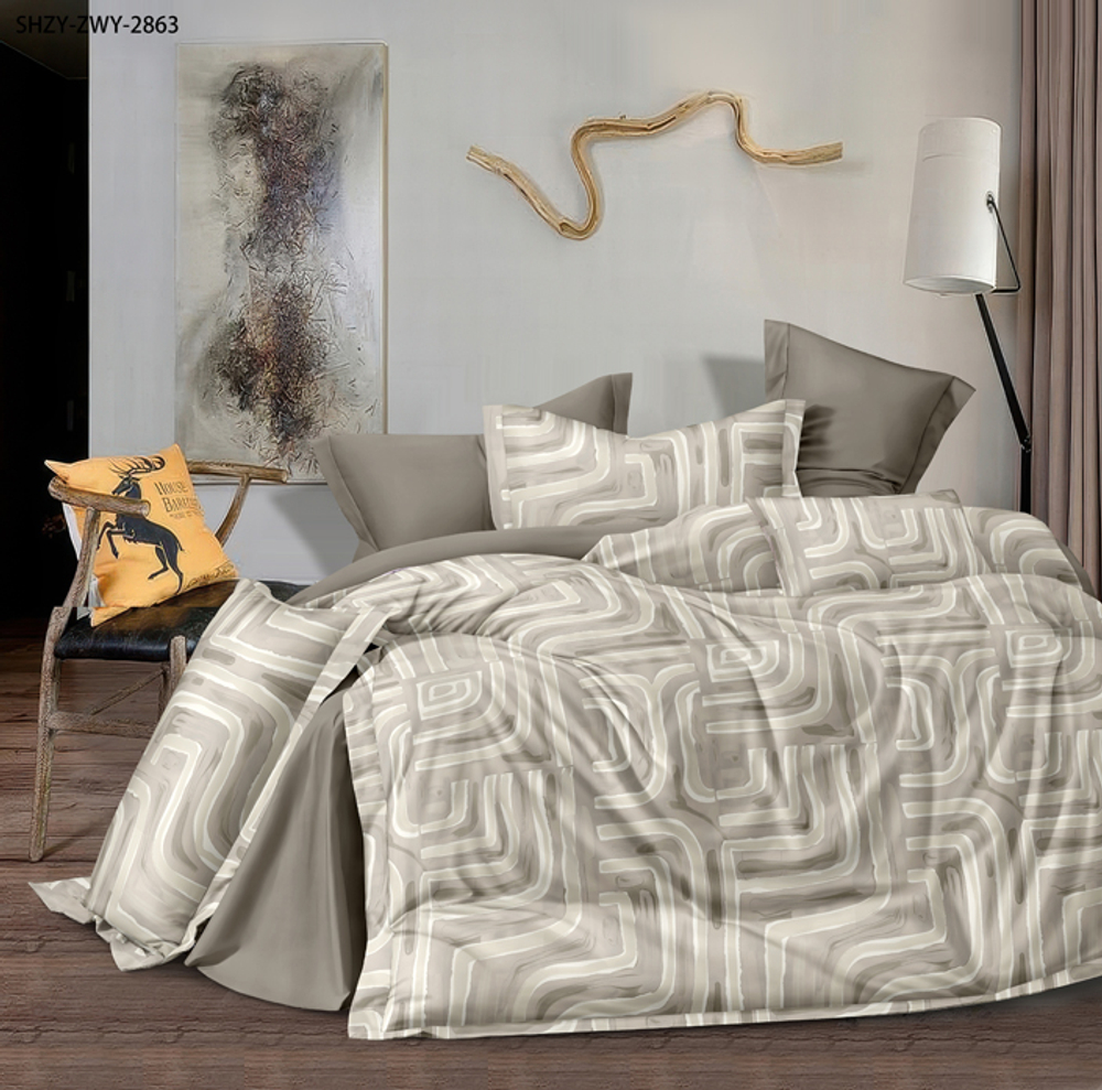 КПБ 2 сп с европростыней ПОПЛИН "П24"