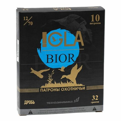 Патрон 12/70 "Игла-оптимум" №1 BIOR 32г, коробка 10 шт.